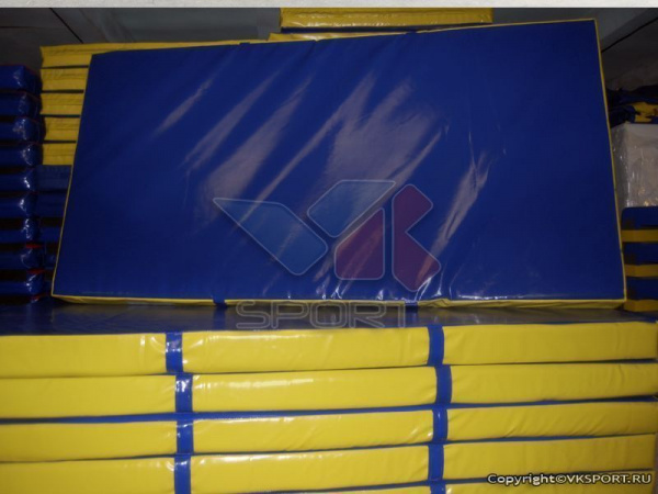 Мат гимнастический прямой 2x1x0,1м., Стандарт, ПВХ, antislip