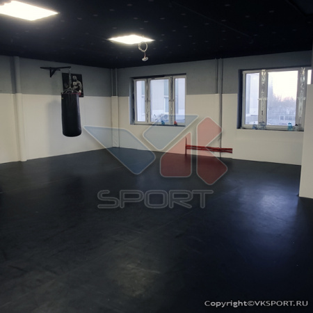 Покрытие борцовское 8,3 x 8,3 м., Синий ПВХ 630 гр/м², люверсы  