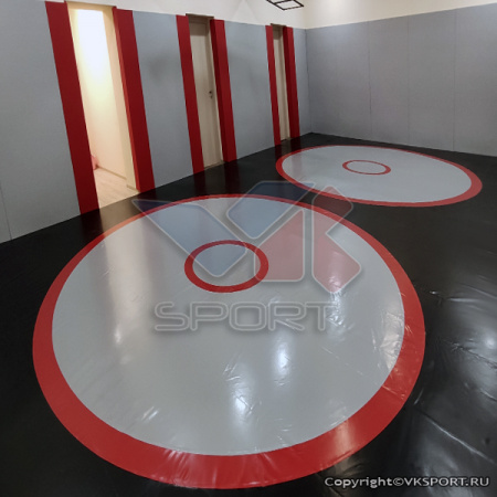 Ковер борцовский 12x12 м., трехцветный