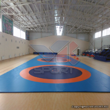 Ковер борцовский 12x12 м., трехцветный