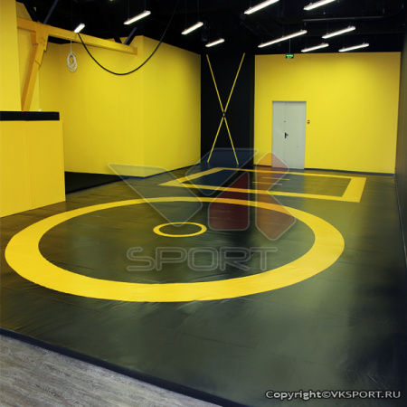 Ковер борцовский 12x12 м., трехцветный
